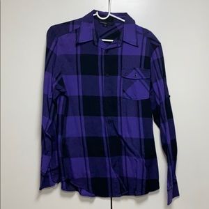 Straight Faded: Men’s Plaid Shirt: Size M